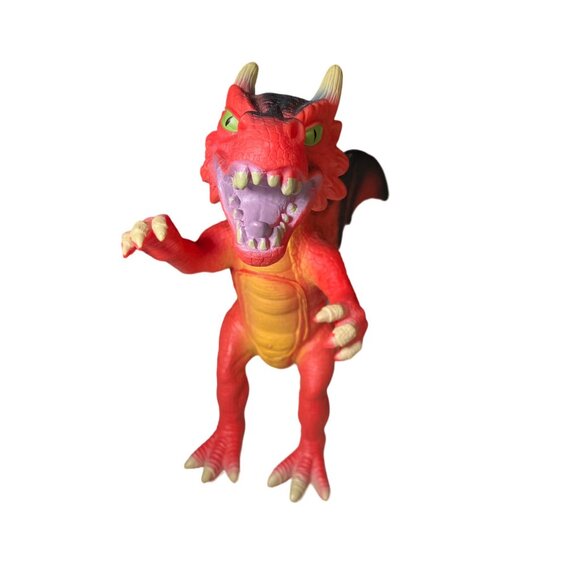 Soft Red Dragon Figure 2018 Soft Rubber PVC Plastic - Picture 4 of 11